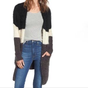 Woven heart  cardigan